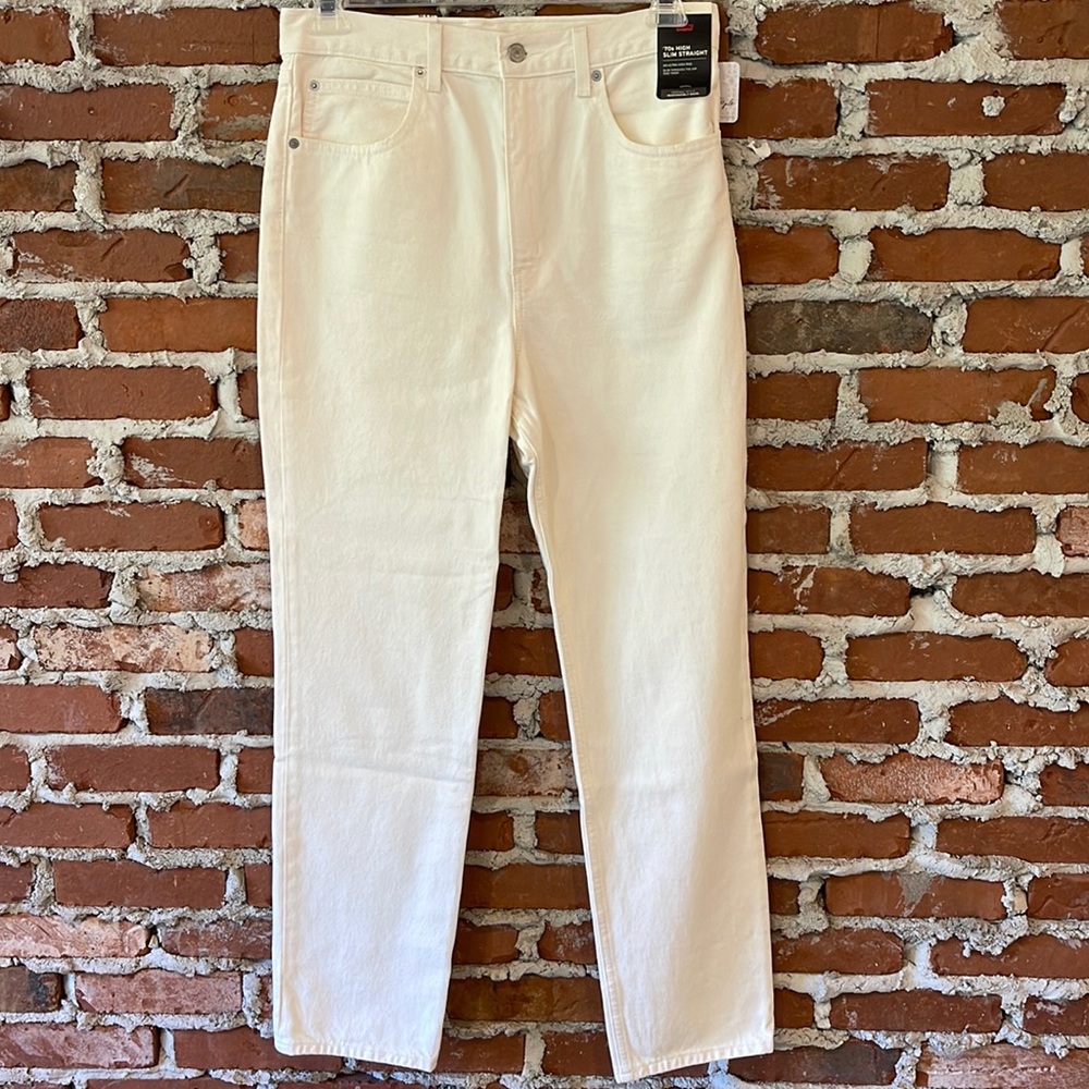 Levi's Women's Straight Leg Jeans - Soft Cream